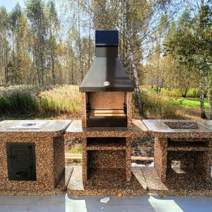 Печь Барбекю Печь под казан - Горные цветы